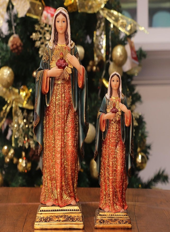 Zayton Virgin Mary Statue Sacred Heart Figure Resin Sculpture Savior Figurine Catholic Religious Home Chapel Decoration - Image 4